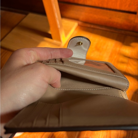 Coach Tan and Pink Floral Wallet - Picture 7 of 10